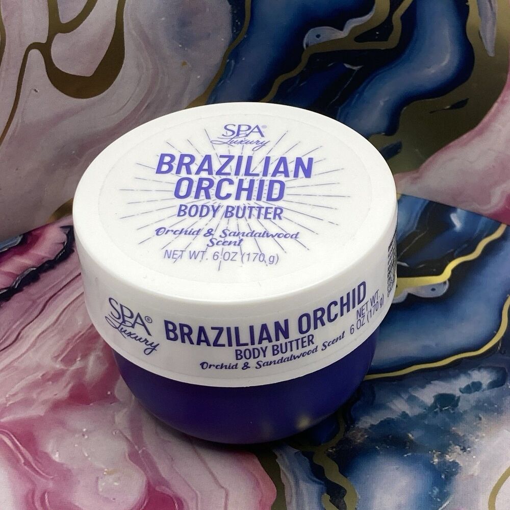 Spa Luxury Brazilian Orchid Body Butter Orchid And Sandalwood Scent 6oz